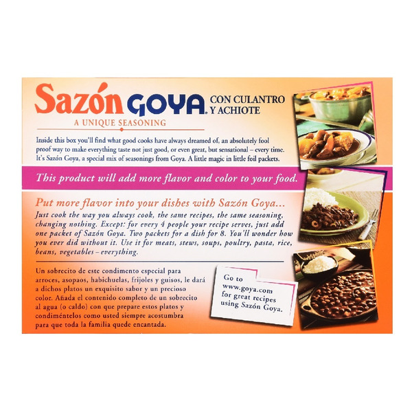 Goya Sazón Seasoning With Coriander And Annatto Jumbo Pack – Roombox