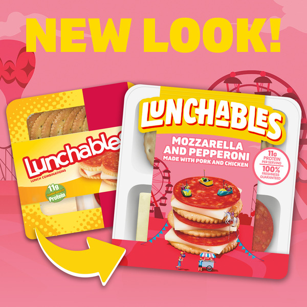 Lunchables Pepperoni & Mozzarella Cheese Kids Lunch Snack Kit with ...