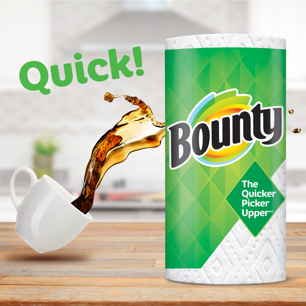 Bounty Select-A-Size Paper Towels, 2 Triple Rolls, Print