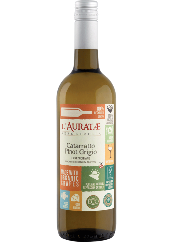 L'Auratae Organic Vegan Catarratto Pinot Grigio Terre Siciliane