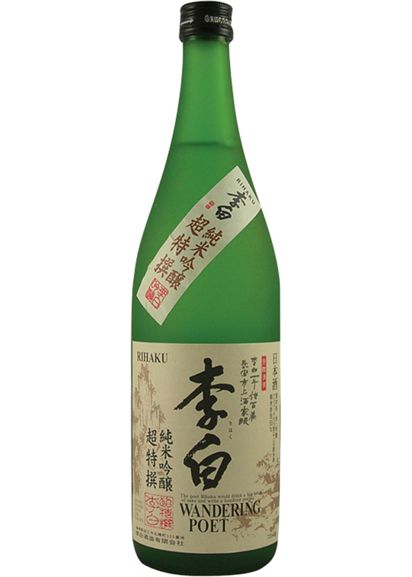 Rihaku Wandering Poet Junmai Ginjo Sake