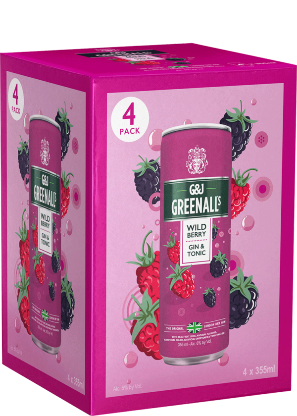 G&J Greenall's Wild Berry Gin & Tonic