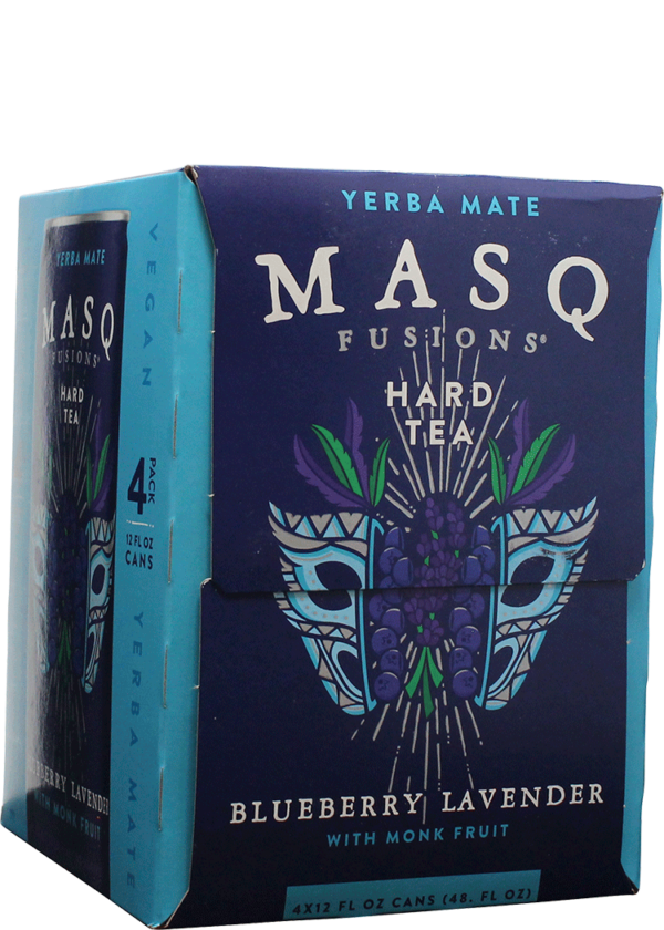 MASQ Fusions Hard Tea Blueberry Lavender 4pk can