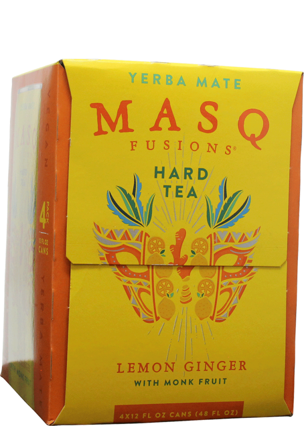 MASQ Fusions Hard Tea Lemon Ginger 4pk can