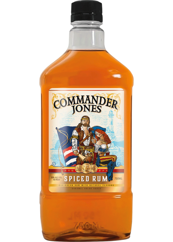 Commander Jones Spiced Rum Plastic