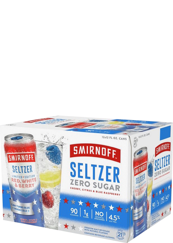 Smirnoff Seltzer Red White & Berry