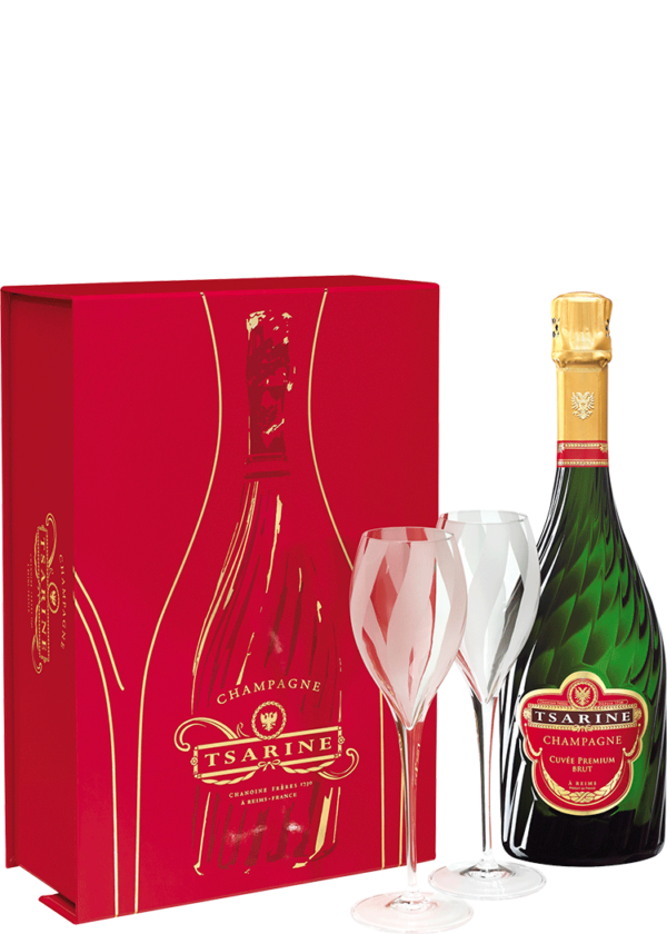 Tsarine Brut Premium Gift w/ 2 Glasses