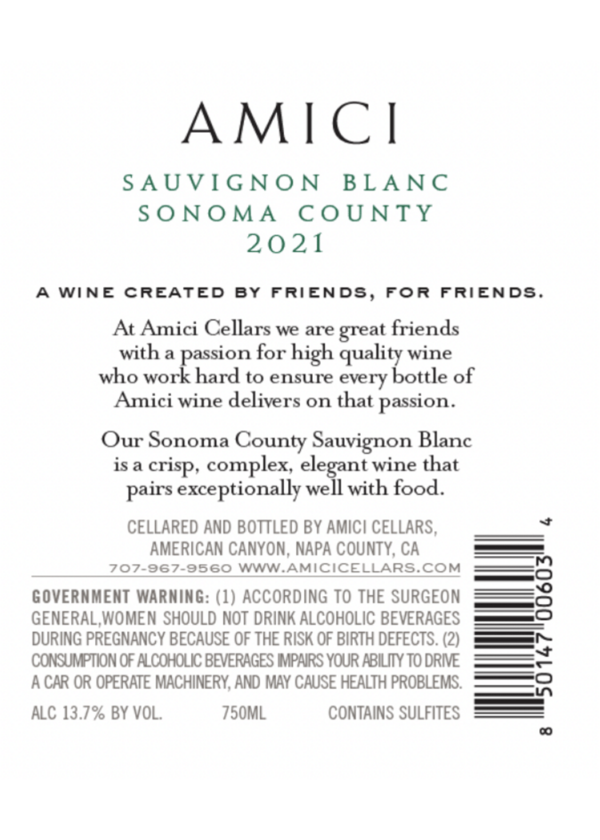 Amici Sauvignon Blanc - Image 2