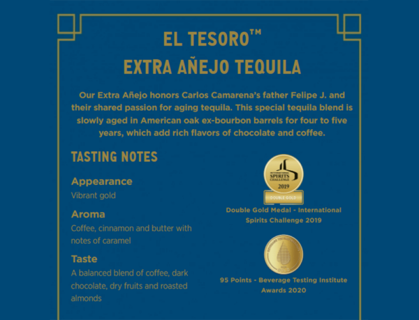 El Tesoro Extra Anejo Tequila - Image 3