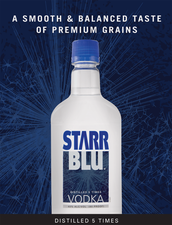 Starr Blu Vodka Plastic - Image 3