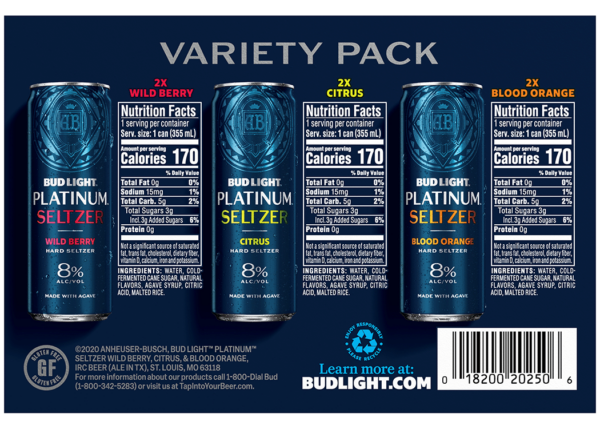 Bud Light Platinum Seltzer Variety Pack - Image 3