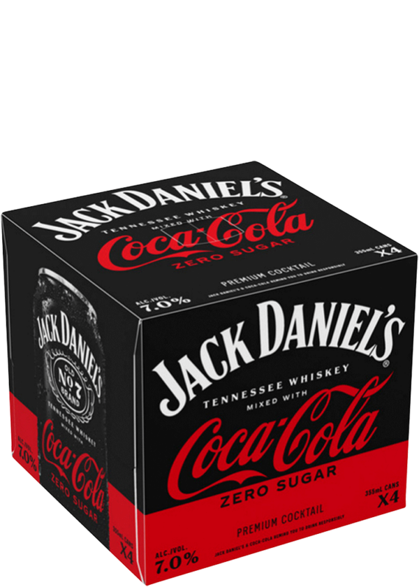 Jack Daniels & Coca-Cola Zero Sugar