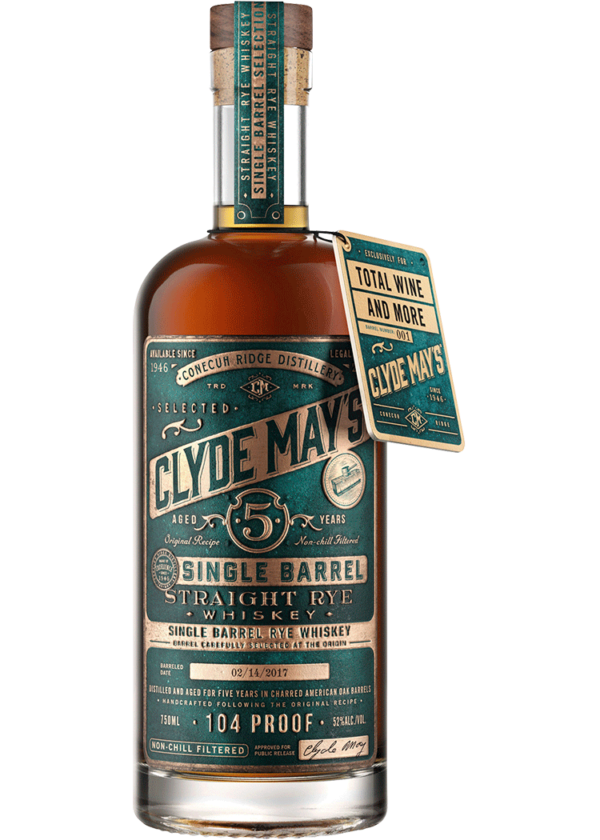 Clyde May's Rye Whiskey 5 Yr Barrel Select