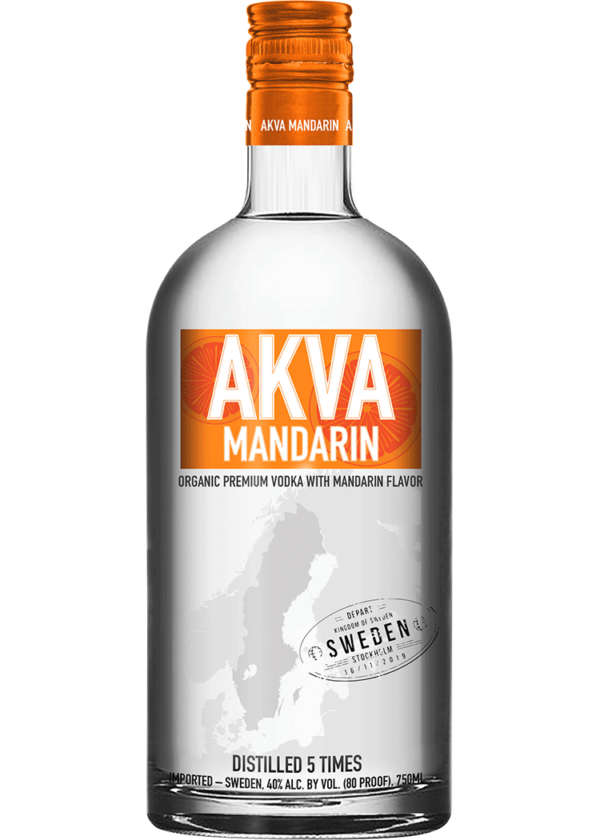 Akva Mandarin Swedish Vodka