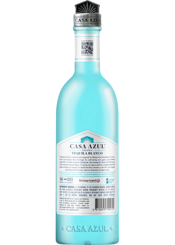 Casa Azul Organic Blanco Tequila - Image 2