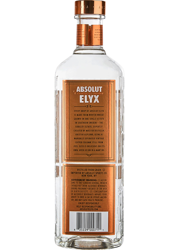 Absolut Elyx Vodka - Image 2