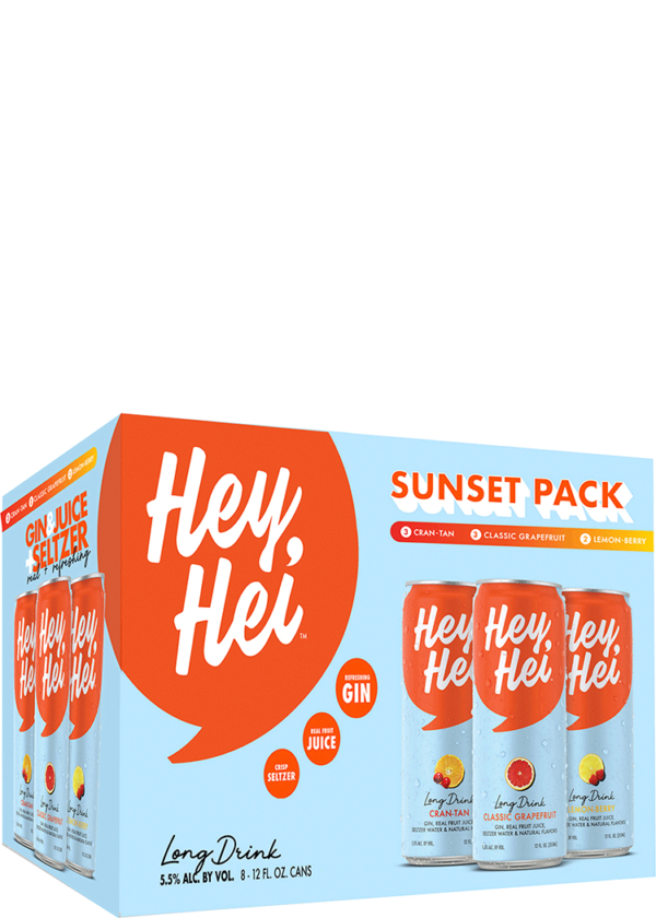 Hey Hei Sunset Hard Seltzer Variety