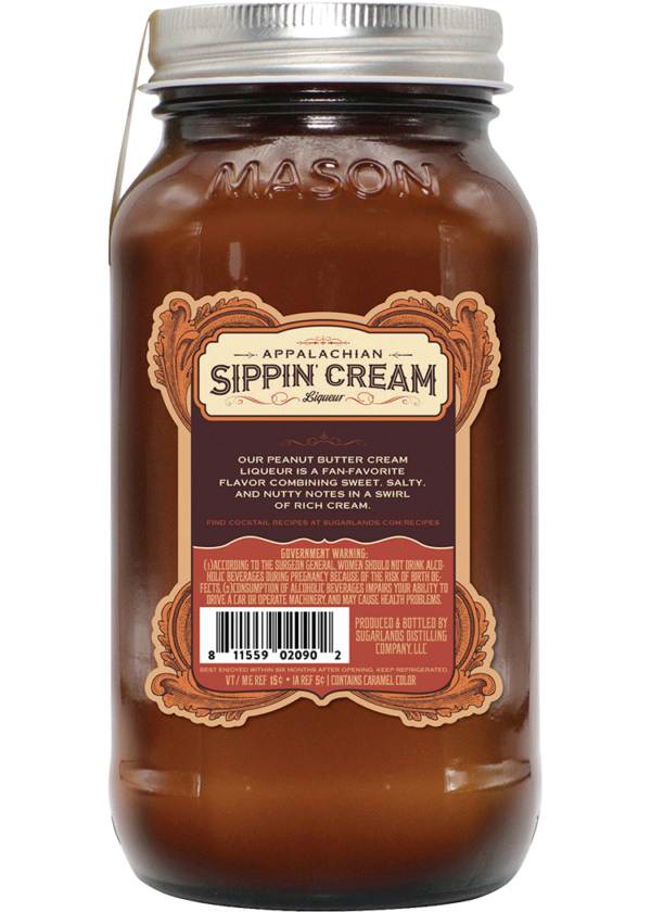 Sugarlands Appalachian Peanut Butter Sipping Cream Liqueur - Image 2