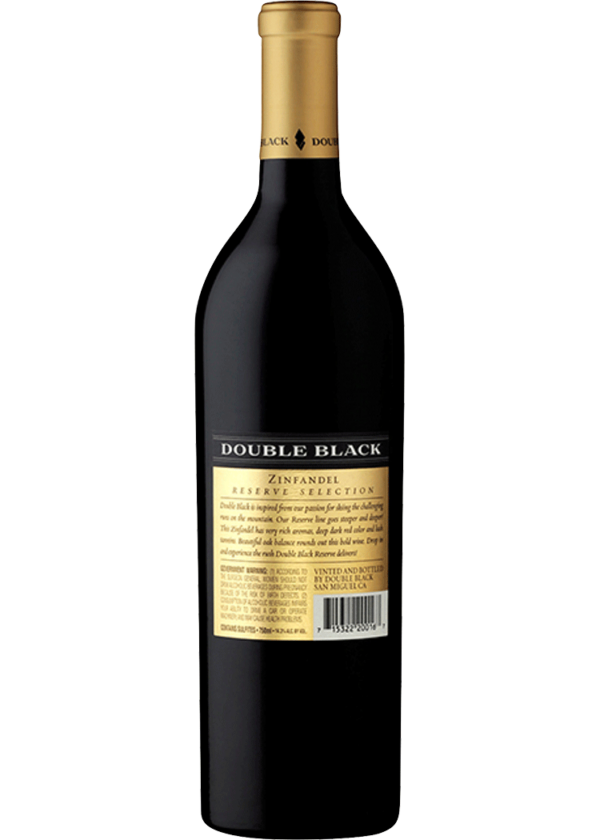 Double Black Zinfandel Reserve Paso - Image 2