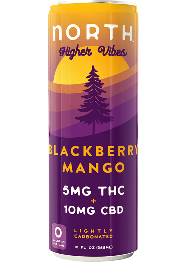 North Higher Vibes THC 5mg Blackberry Mango