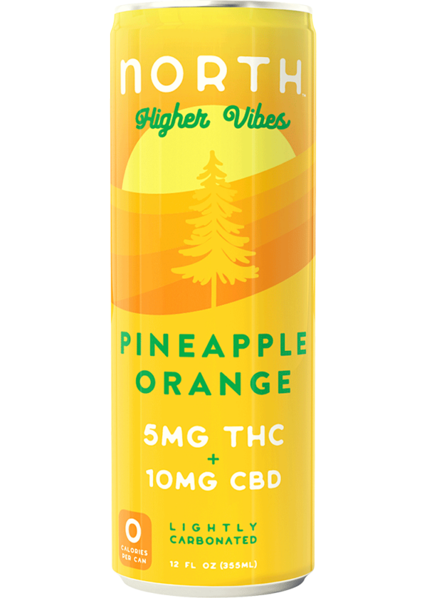 North Higher Vibes THC 5mg Pineapple Orange