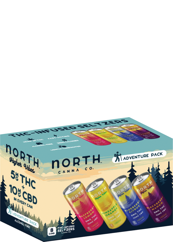 North Higher Vibes THC 5mg Higher Vibes Adventure Pack